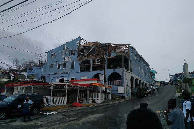 Hurricane Irma destruction on St. Thomas – Photo by Chris B. Pye