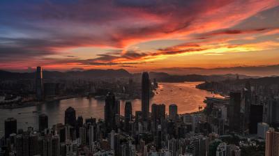 "Hong Kong Victoria Harbour sunrise" Photographer: Hon Ming Tse
