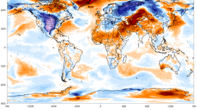 US Cold Wave Feb 2021: Climate Reanalyzer