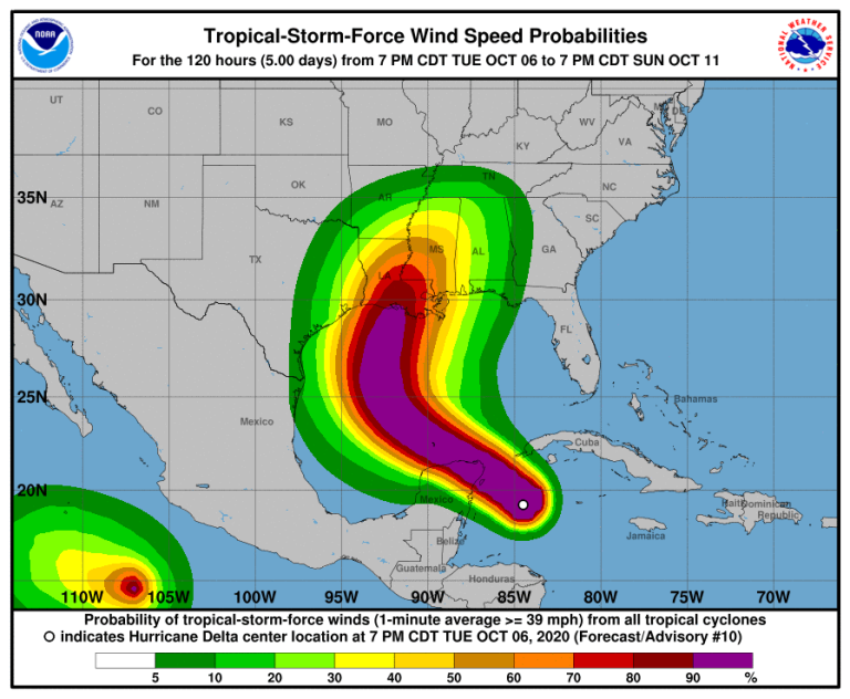 Hurricane Delta 7.10.2020