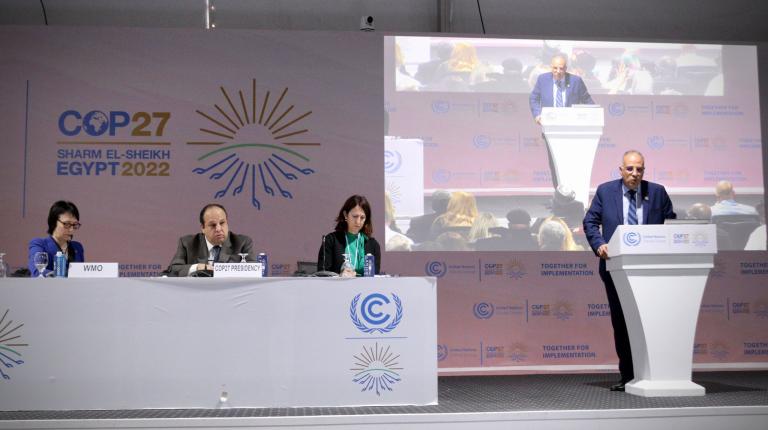 COP27: Launch of AWARe water initiative with WMO Deputy Secretary-General Elena Manaenkova and Hani Sewilam, Minister of Water Resources and Irrigation, Egypt