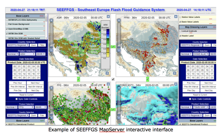 SEEFFGS MapServer interactive interface
