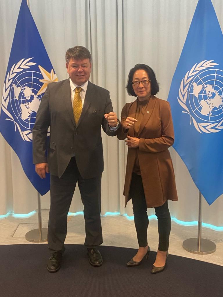 Prof. Petteri Taalas, WMO Secretary-General and Mami Mizutori, the UN Secretary-General’s Special Representative for Disaster Risk Reduction