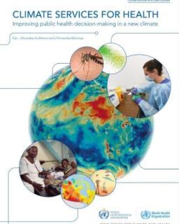 The cover of climate services for health.